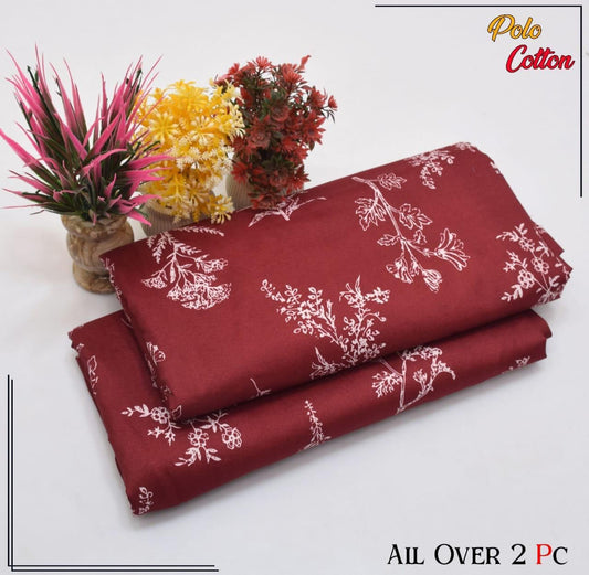 POLO COTTON PRINTED  2PC [ SALE OFFER ] PC-132