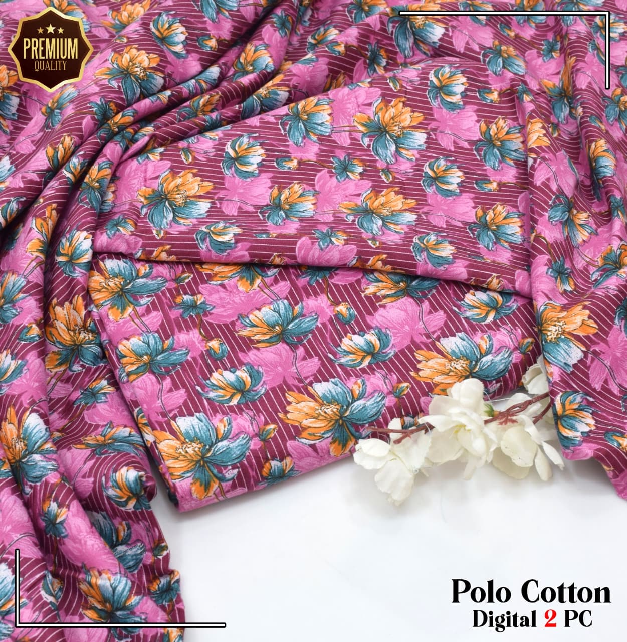 POLO COTTON PRINTED  2PC [ SALE OFFER ] PC-62