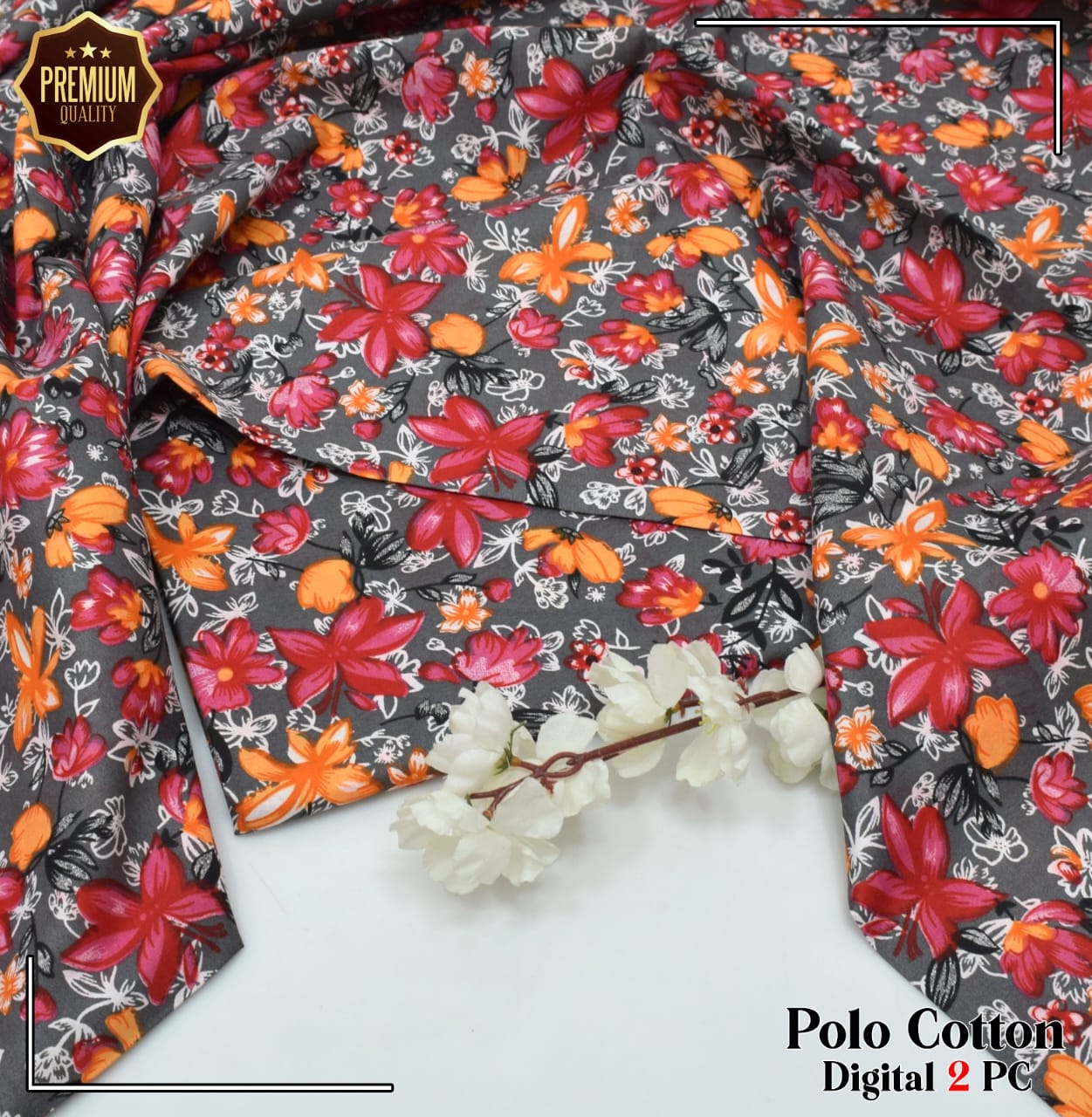 POLO COTTON PRINTED  2PC [ SALE OFFER ]  PC-60
