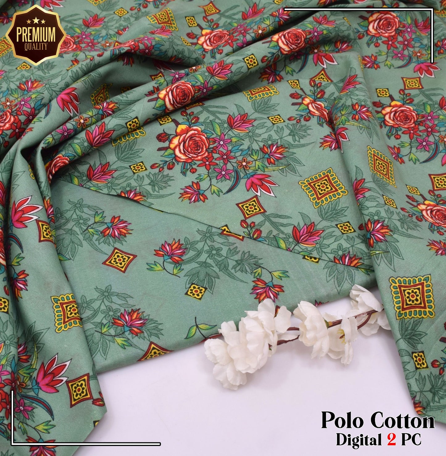 POLO COTTON PRINTED  2PC [ SALE OFFER ] PC-99