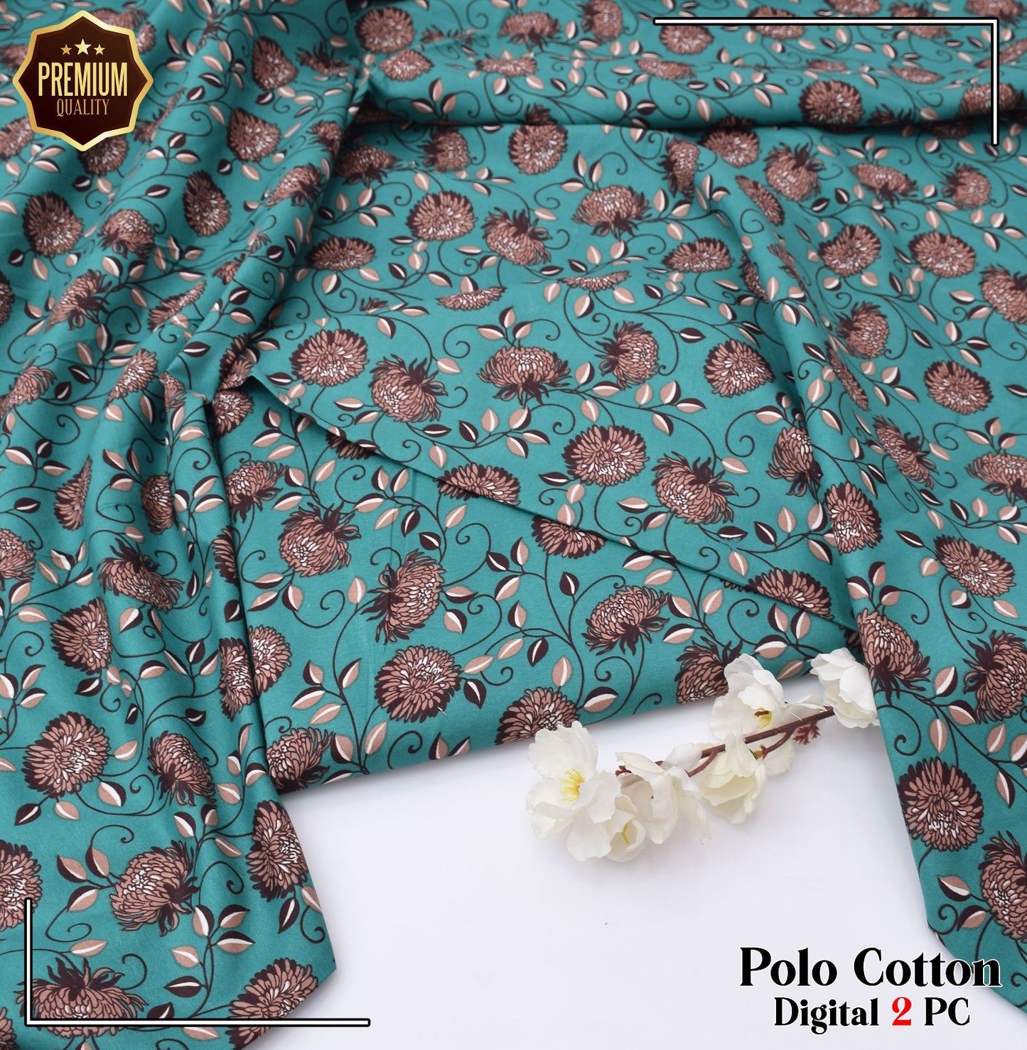 POLO COTTON PRINTED  2PC [ SALE OFFER ] PC-628