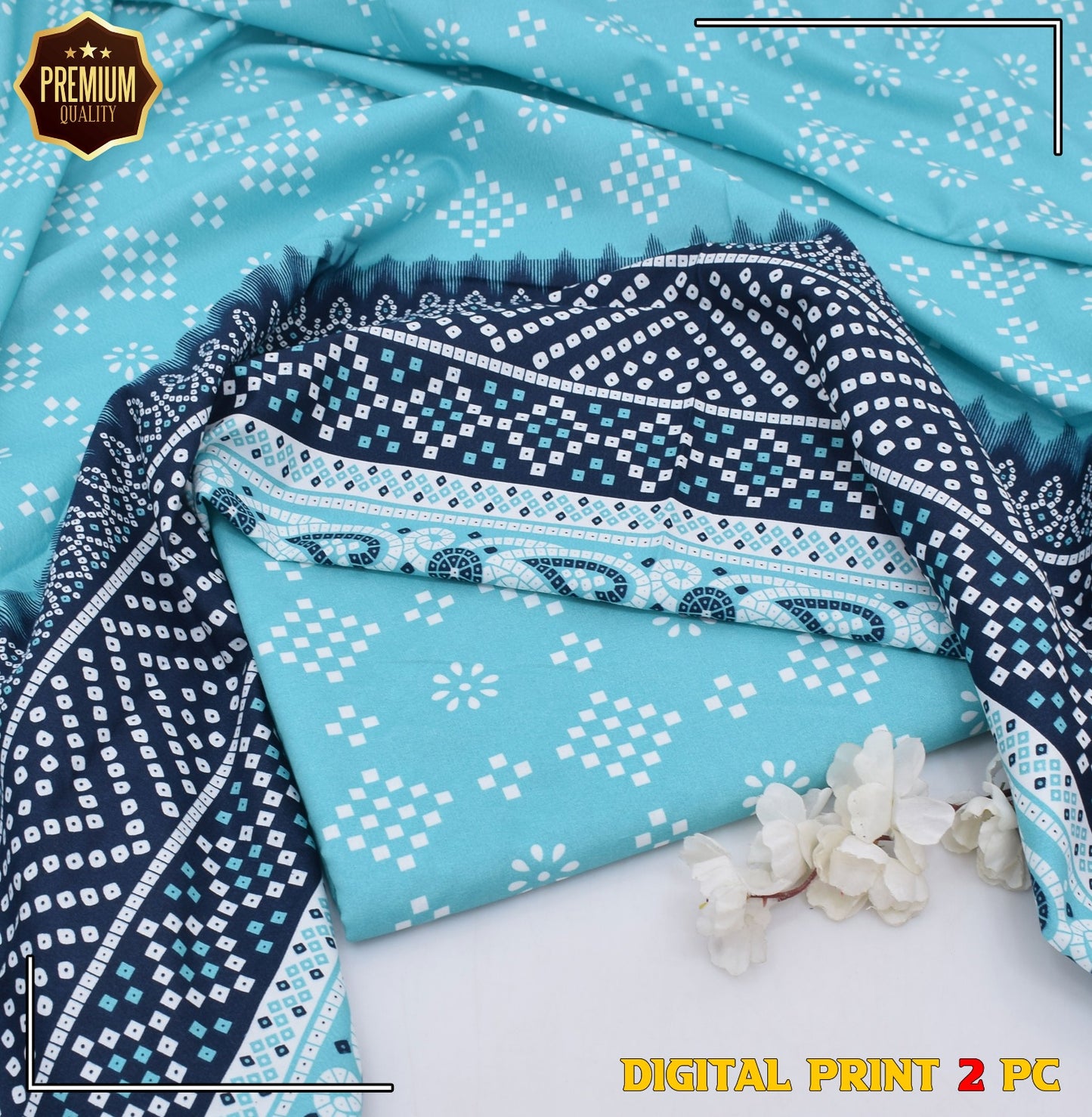POLO COTTON PRINTED  2PC [ SALE OFFER ] PC-703